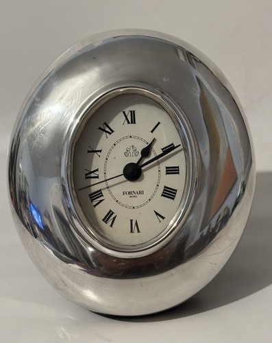 Sterling silver clock fornari - sterling,