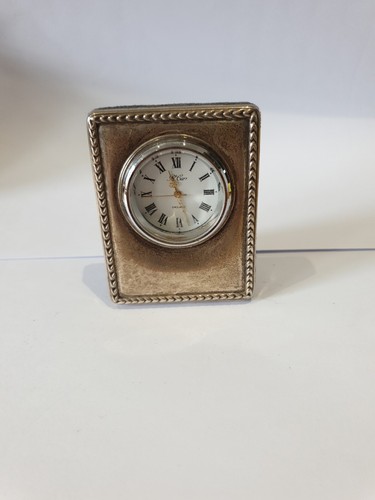 Carr sterling silver clock - sterling,