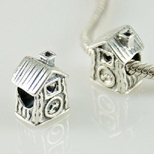 Cuckoo clock charm bead 925 - cuckoo,